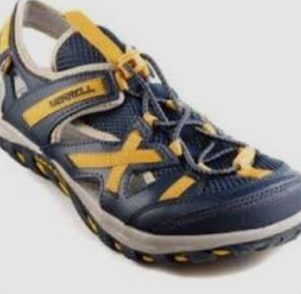 Merrell Boys Big Kids Waterpro Skip Navy/Adventure Yellow Size 7